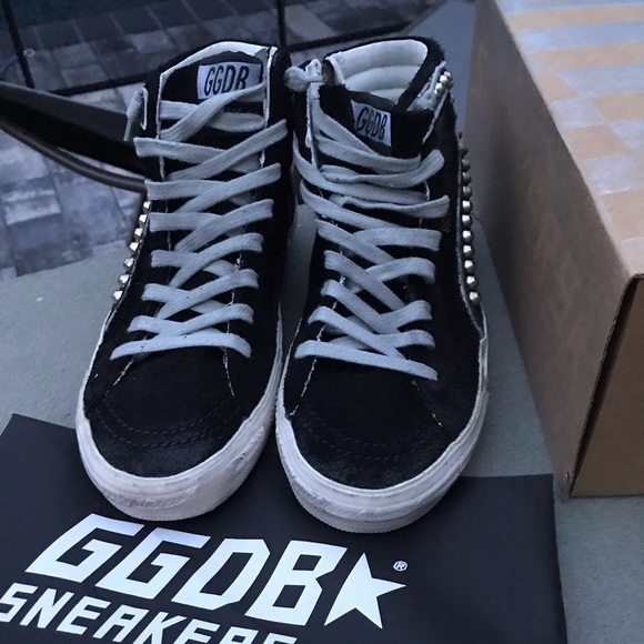 Golden Goose Black Studded Slides Brand New 39 - Picture 1 of 8